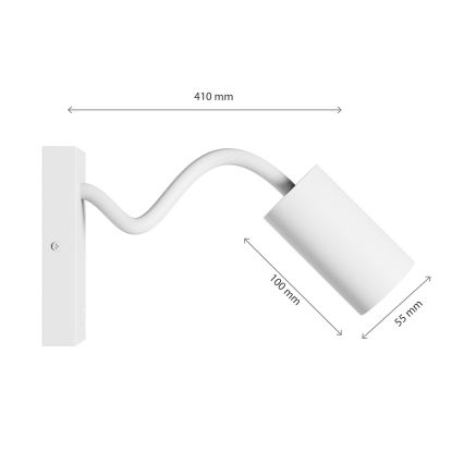 Faretto da parete SQUALLA VARIOSA 1xGU10/10W/230V bianco