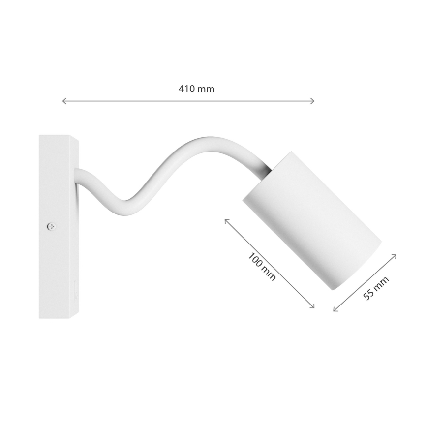 Faretto da parete SQUALLA VARIOSA 1xGU10/10W/230V bianco