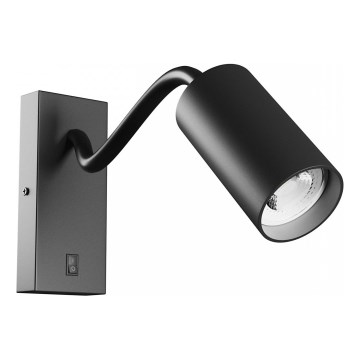 Faretto da parete SQUALLA VARIOSA 1xGU10/10W/230V nero