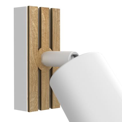 Faretto da parete TERRA 1xGU10/8W/230V bianco/quercia
