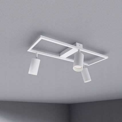 Faretto da soffitto 3xGU10/30W/230V bianco