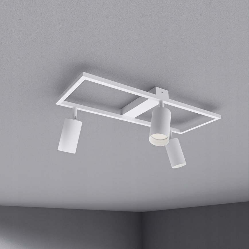 Faretto da soffitto 3xGU10/30W/230V bianco