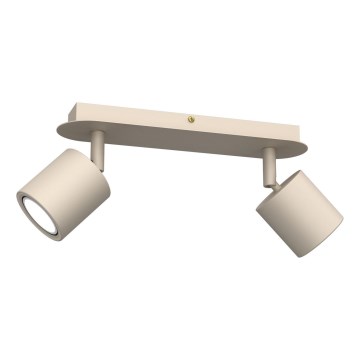 Faretto DEMIA 2xGU10/8W/230V beige