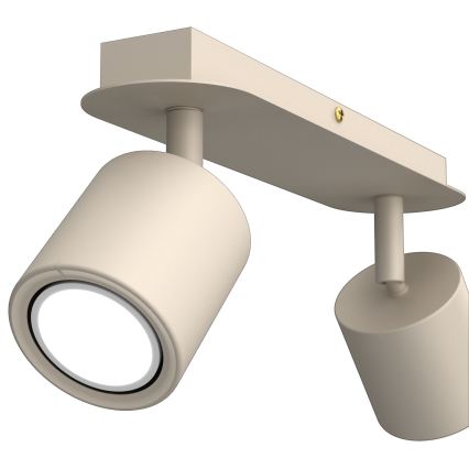 Faretto DEMIA 2xGU10/8W/230V beige