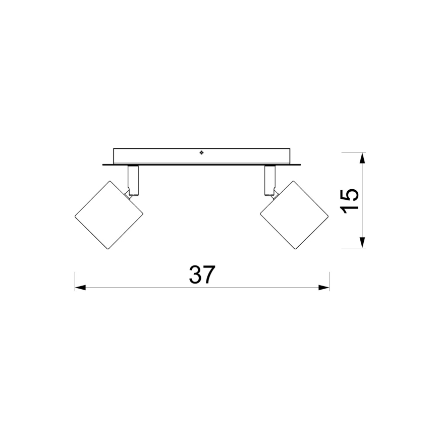 Faretto DEMIA 2xGU10/8W/230V beige