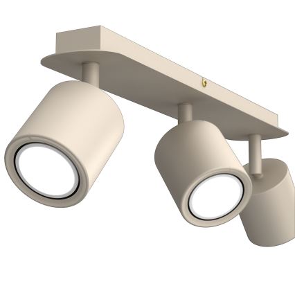 Faretto DEMIA 3x GU10/8W/230V beige