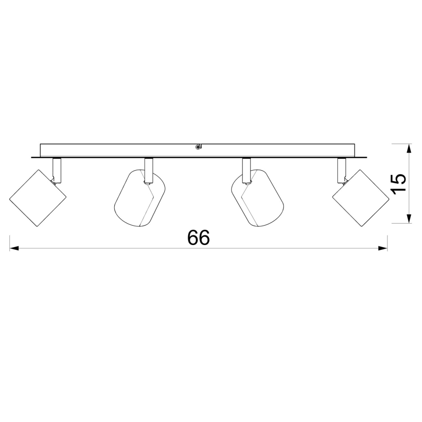 Faretto DEMIA 4xGU10/8W/230V beige