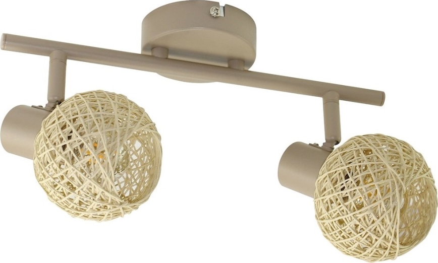 Faretto DEX 2xE14/10W/230V beige/crema