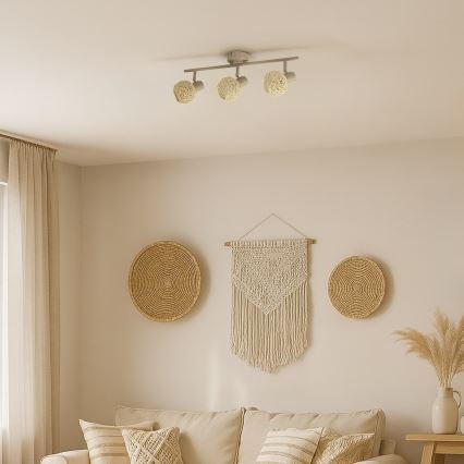 Faretto DEX 3xE14/10W/230V beige/crema