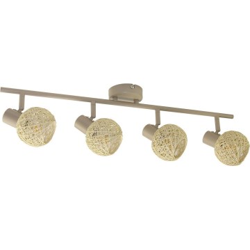 Faretto DEX 4xE14/10W/230V beige/crema