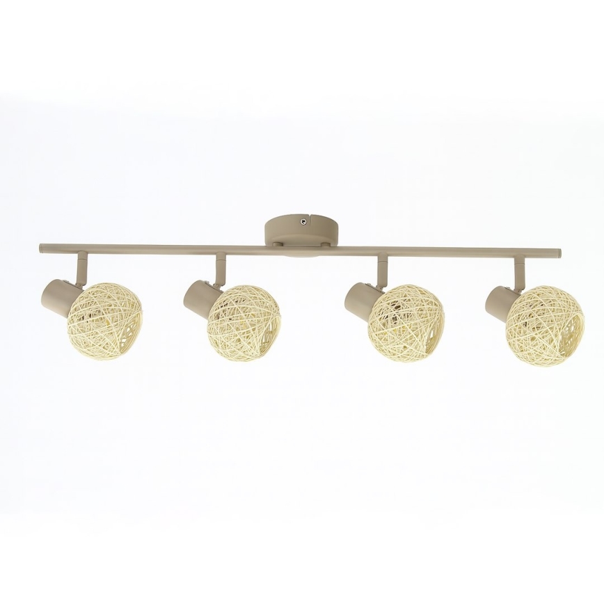 Faretto DEX 4xE14/10W/230V beige/crema
