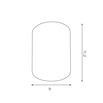 Faretto DOWNLIGHT ROUND 1xE27/60W/230V 110x88mm