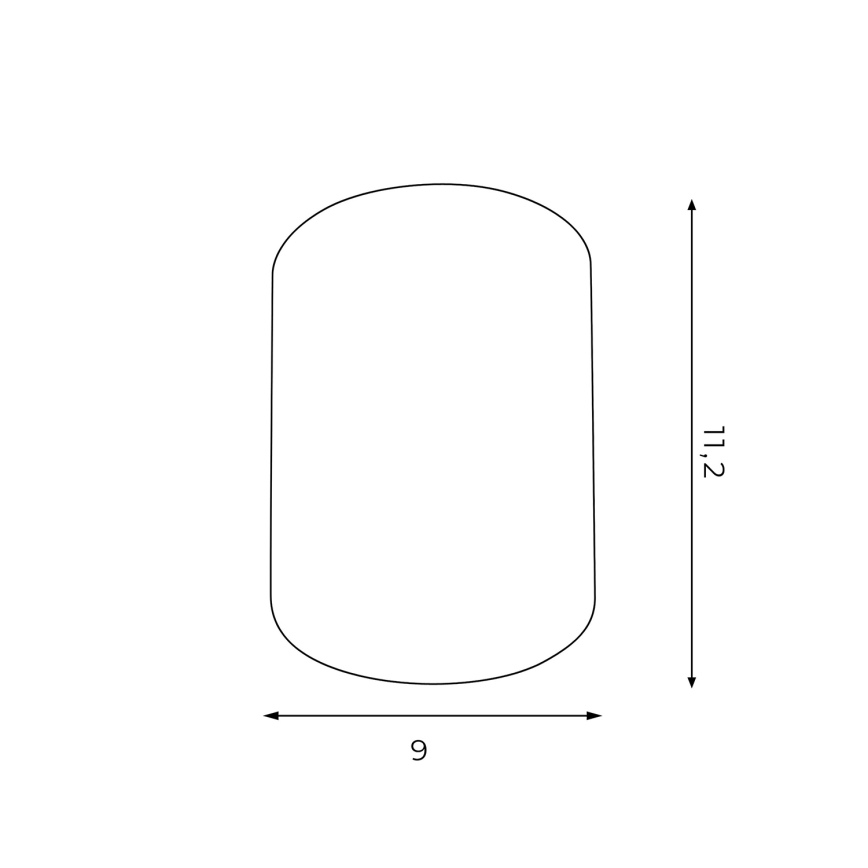 Faretto DOWNLIGHT ROUND 1xE27/60W/230V 110x88mm