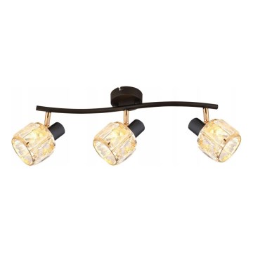 Faretto DUBAI 3xE14/40W/230V nero/oro