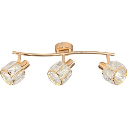 Faretto DUBAI 3xE14/40W/230V Oro rosa