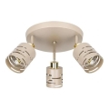 Faretto ELEN 3xE27/35W/230V beige/oro