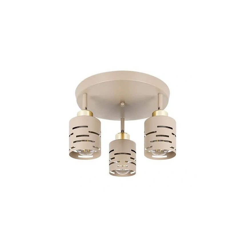 Faretto ELEN 3xE27/35W/230V beige/oro