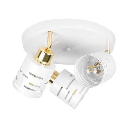 Faretto ELEN 3xE27/35W/230V bianco/oro