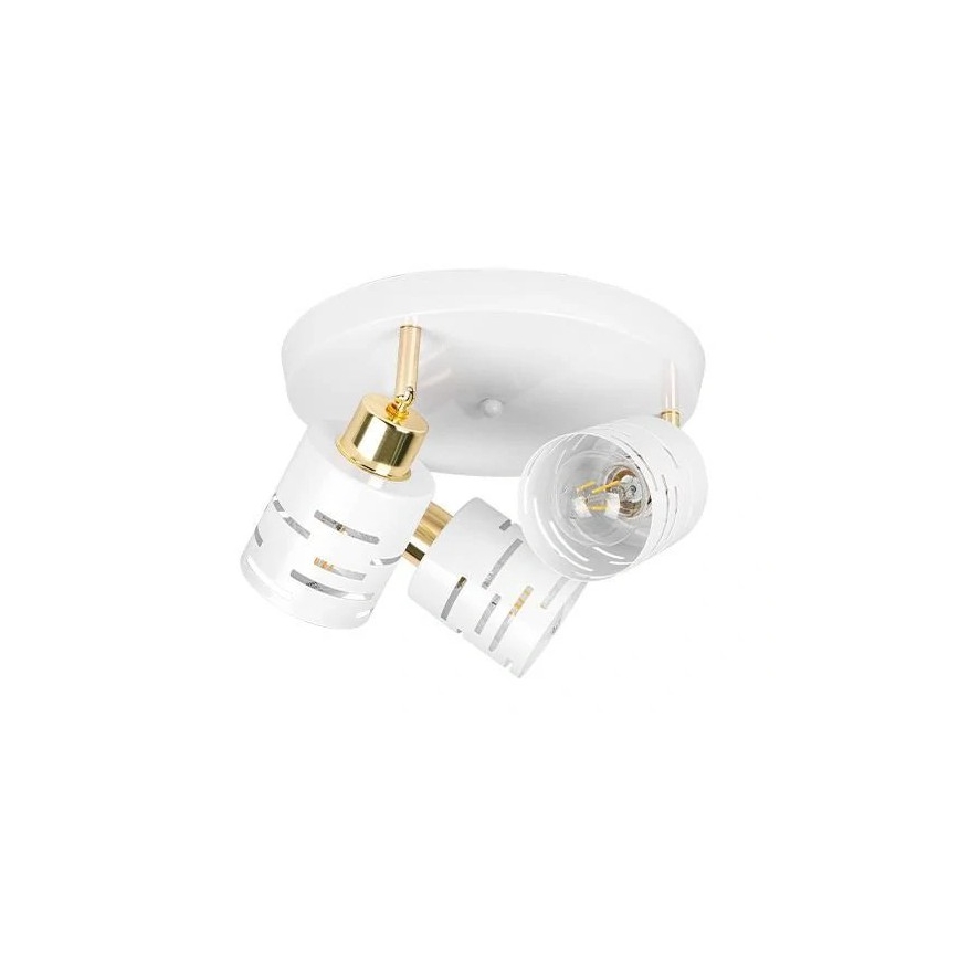 Faretto ELEN 3xE27/35W/230V bianco/oro