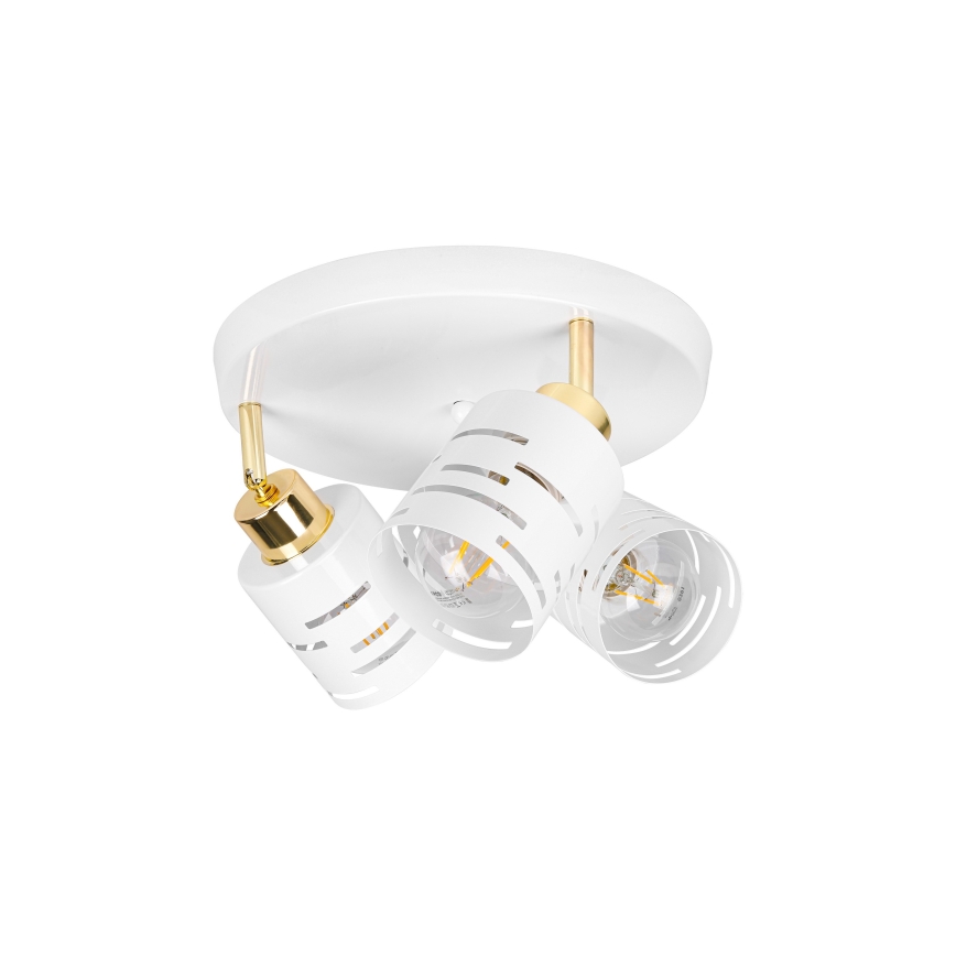 Faretto ELEN 3xE27/35W/230V bianco/oro