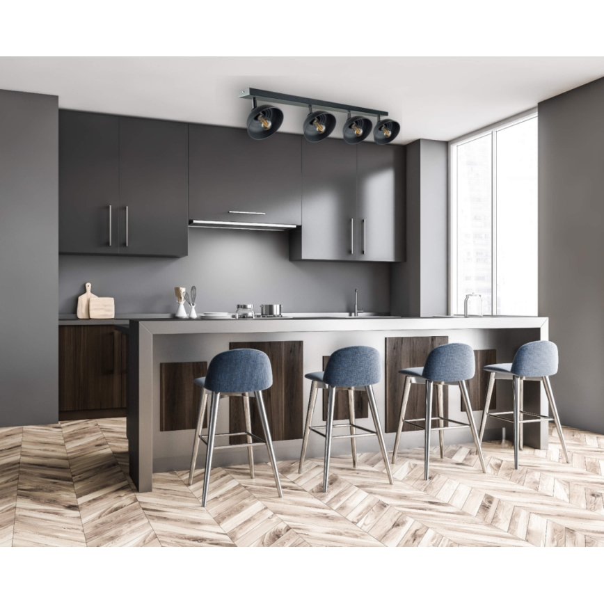 Faretto FAUN 4xE27/60W/230V nero