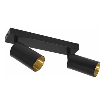 Faretto FILO 2xGU10/30W/230V nero/oro