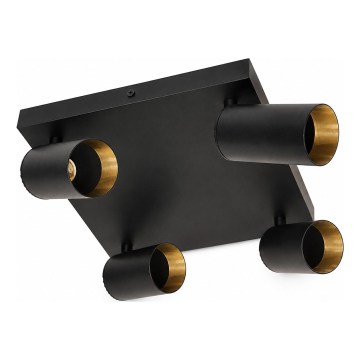 Faretto FILO 4xGU10/30W/230V nero/oro