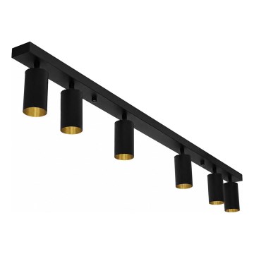 Faretto FILO 6xGU10/30W/230V nero/oro