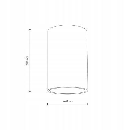 Faretto FLARE 1xGU10/10W/230V 10 cm bianco