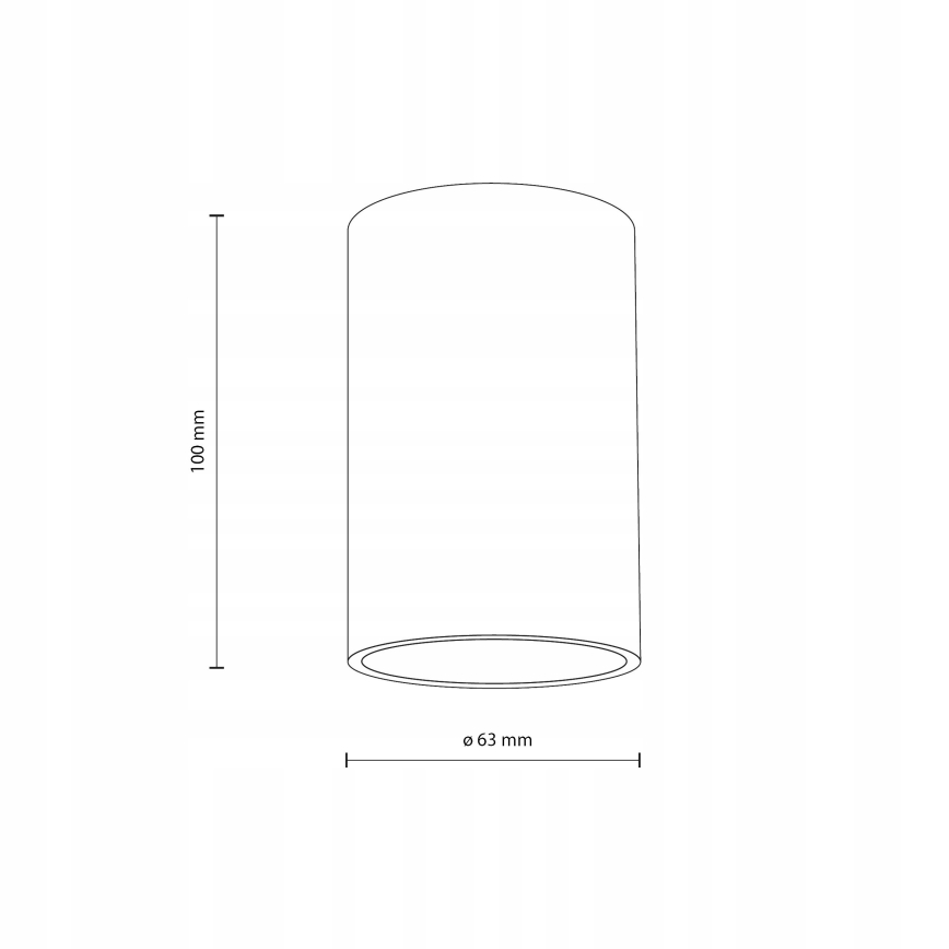 Faretto FLARE 1xGU10/10W/230V 10 cm bianco