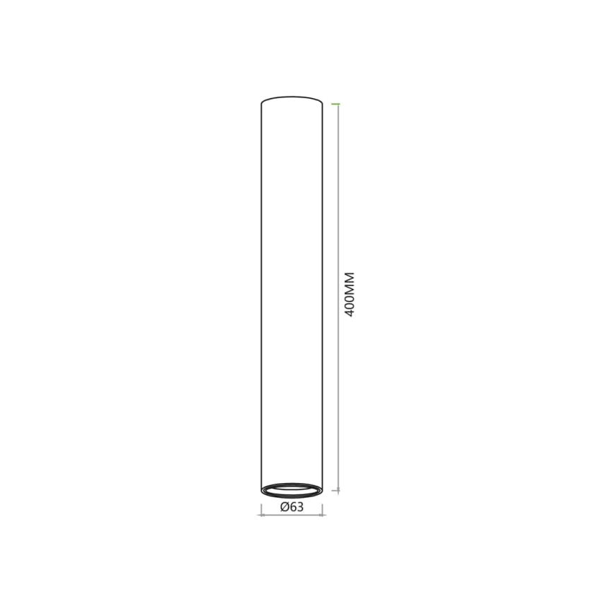Faretto GENESIS 1xGU10/8W/230V 40 cm bianco