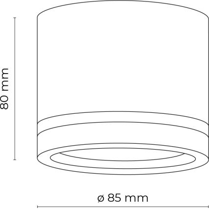 Faretto JET 1xGX53/11W/230V nero