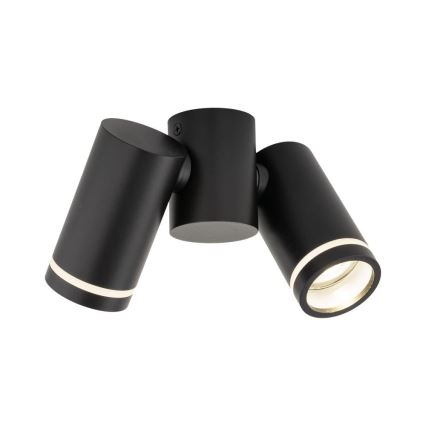 Faretto JET SET 2xGU10/10W/230V nero