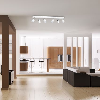 Faretto JOKER 6xGU10/25W/230V bianco/cromo lucido