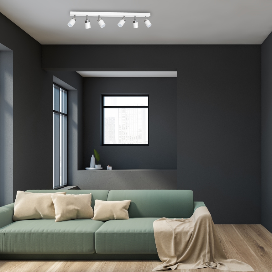 Faretto JOKER 6xGU10/25W/230V bianco/cromo lucido