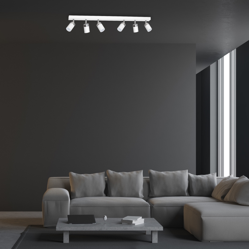 Faretto JOKER 6xGU10/25W/230V bianco/cromo lucido