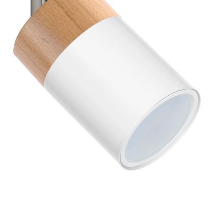 Luce Spot a LED JOKER WHITE WOOD 1xGU10/8W/230V