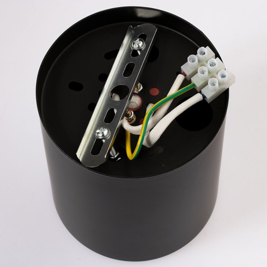 Faretto JUPITER 1xE27/20W/230V diametro 9,8 cm nero