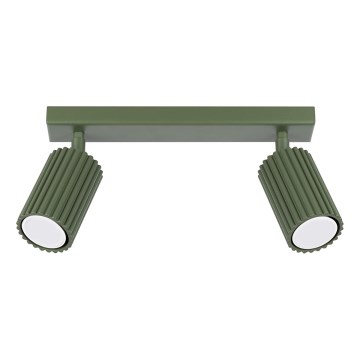 Faretto KARBON 2xGU10/10W/230V verde