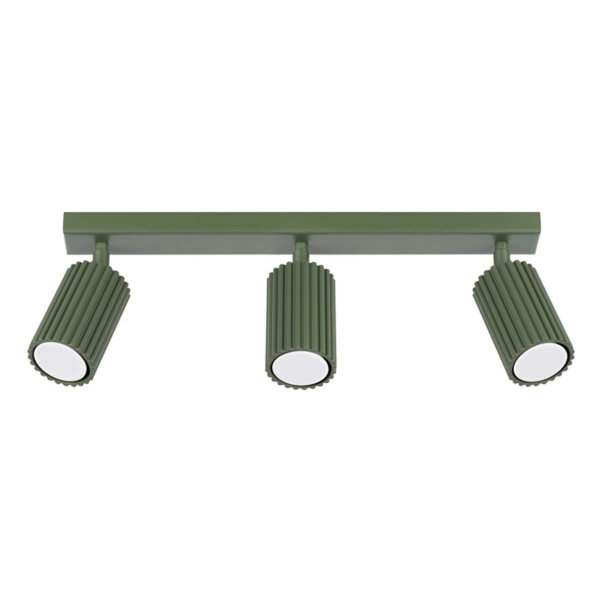 Faretto KARBON 3xGU10/10W/230V verde