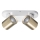 Faretto LAURIN 2xGU10/10W/230V ottone/bianco
