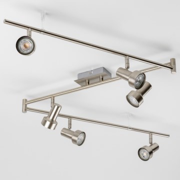 Faretto LED 6xGU10/4,7W/230V cromo opaco