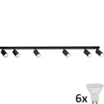 Faretto LED ANGIE 6xGU10/6W/230V nero