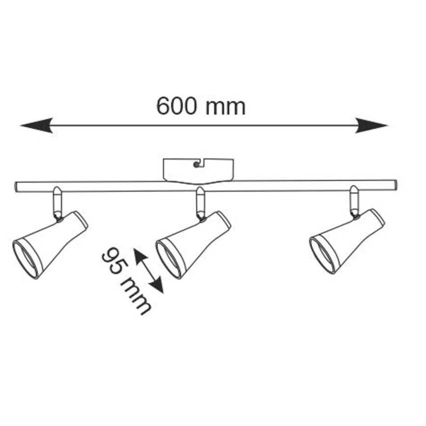 Faretto LED  BERG 3xLED/4,2W/230V bianco