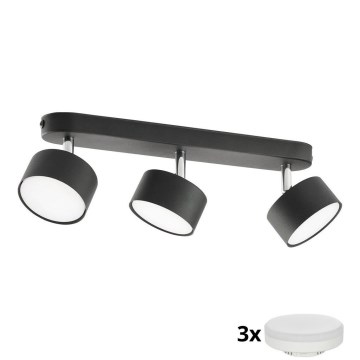 Faretto LED CLARK 3xGX53/10W/230V nero