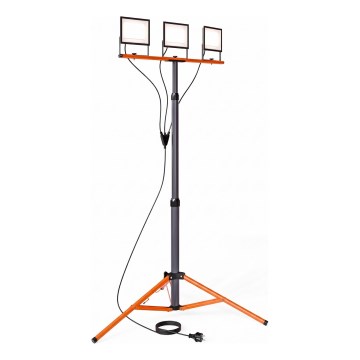 Faretto LED con stativo 3xLED/50W/230V 4500K IP65 nero/arancione