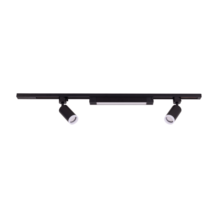 Faretto LED da incasso nel sistema a binario TRACER 2xGU10/10W/230V + LED/20W 1 m nero