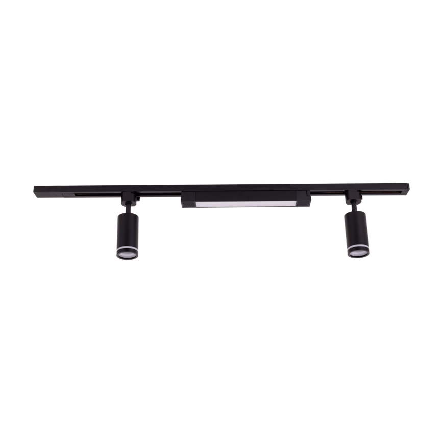 Faretto LED da incasso nel sistema a binario TRACER 2xGU10/10W/230V + LED/20W 1 m nero