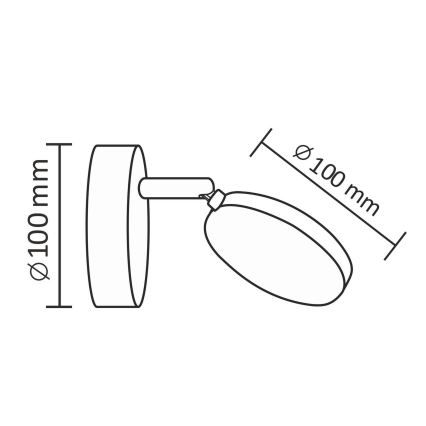 Faretto LED da muro CAPRI LED/5W/230V