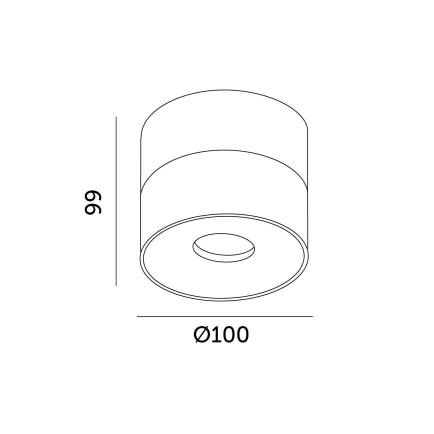 Faretto LED dimmerabile LAHTI LED/13,5W/230V 3000K CRI 90 bianco
